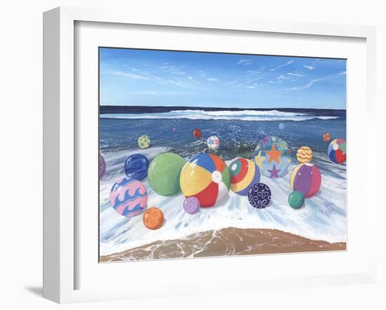 Beach Balls-Scott Westmoreland-Framed Art Print