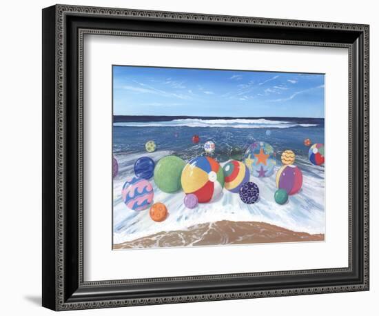 Beach Balls-Scott Westmoreland-Framed Premium Giclee Print