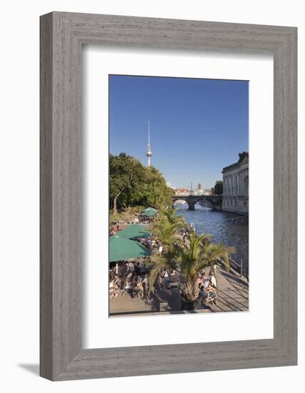 Beach Bar 'Mitte', Bode Museum, Berlin, Germany-Markus Lange-Framed Photographic Print