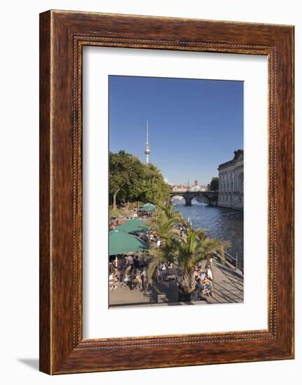 Beach Bar 'Mitte', Bode Museum, Berlin, Germany-Markus Lange-Framed Photographic Print