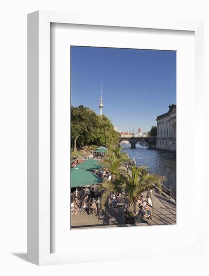 Beach Bar 'Mitte', Bode Museum, Berlin, Germany-Markus Lange-Framed Photographic Print