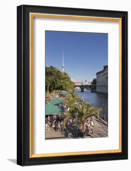 Beach Bar 'Mitte', Bode Museum, Berlin, Germany-Markus Lange-Framed Photographic Print