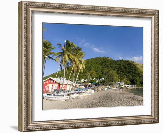 Beach Bars at Frigate Bay Southside, St. Kitts, Caribbean-Greg Johnston-Framed Photographic Print