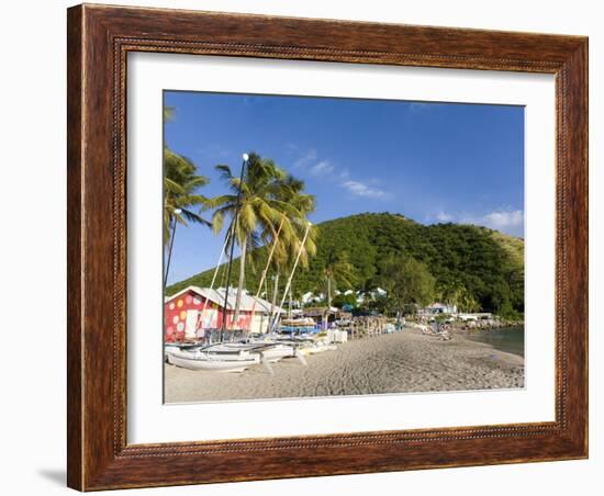 Beach Bars at Frigate Bay Southside, St. Kitts, Caribbean-Greg Johnston-Framed Photographic Print