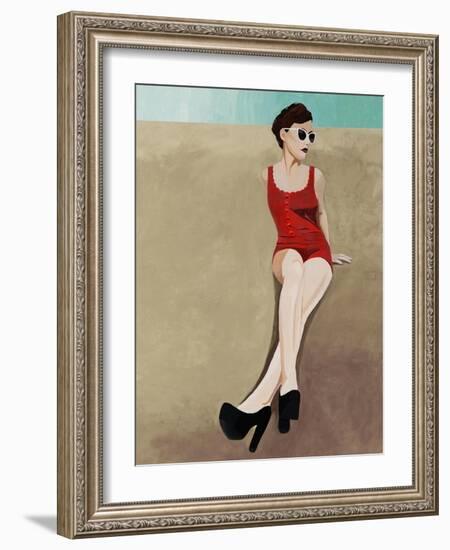 Beach Beauty II-Clayton Rabo-Framed Giclee Print