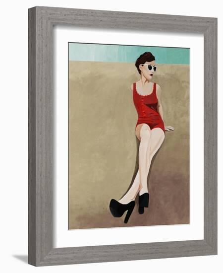 Beach Beauty II-Clayton Rabo-Framed Giclee Print