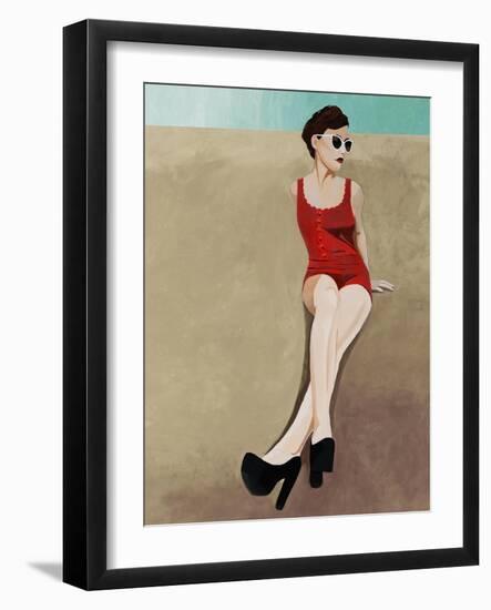 Beach Beauty II-Clayton Rabo-Framed Giclee Print