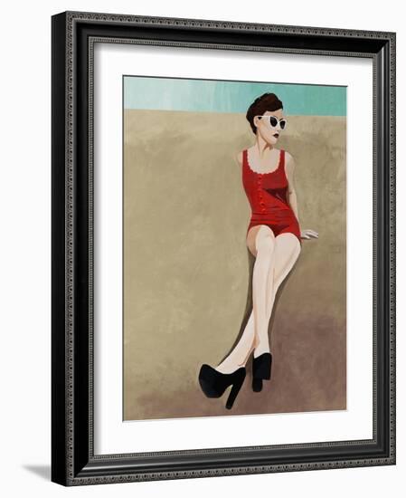 Beach Beauty II-Clayton Rabo-Framed Giclee Print