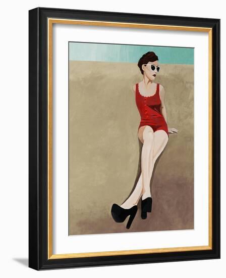 Beach Beauty II-Clayton Rabo-Framed Giclee Print