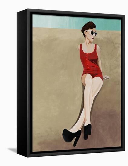 Beach Beauty II-Clayton Rabo-Framed Premier Image Canvas