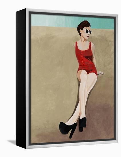 Beach Beauty II-Clayton Rabo-Framed Premier Image Canvas
