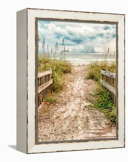 Beach Beauty-Mary Lou Johnson-Framed Stretched Canvas