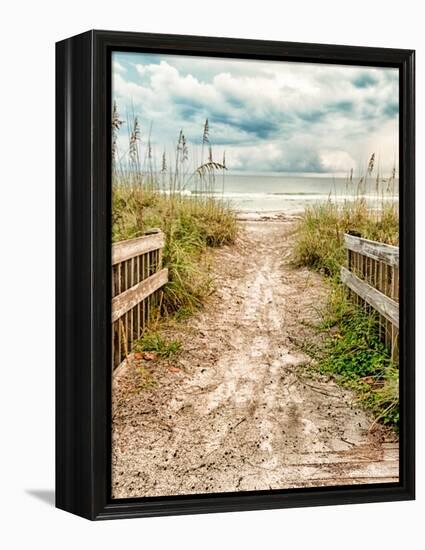 Beach Beauty-Mary Lou Johnson-Framed Stretched Canvas