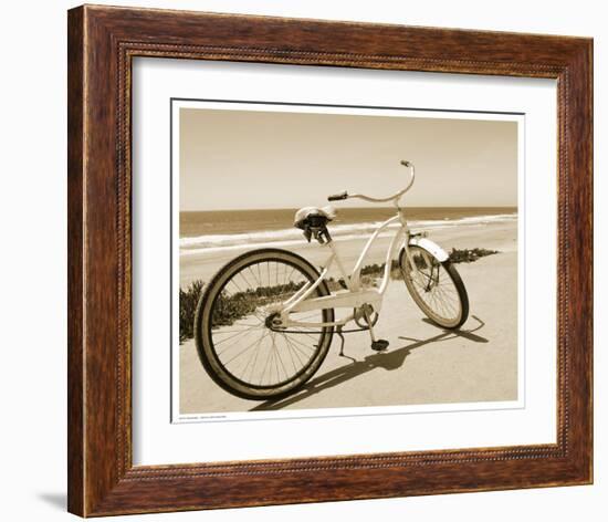 Beach Bike-null-Framed Art Print