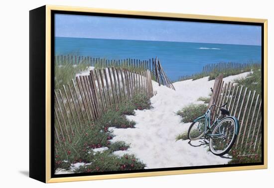 Beach Bike-Zhen-Huan Lu-Framed Premier Image Canvas