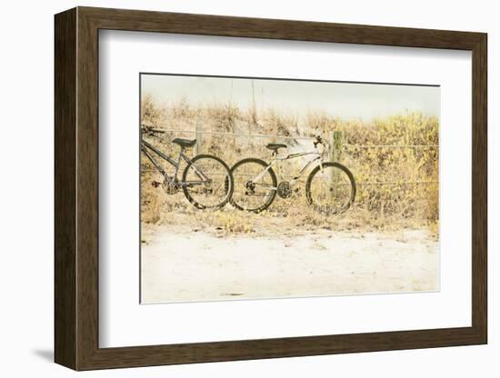 Beach Bikes-Mary Lou Johnson-Framed Photo