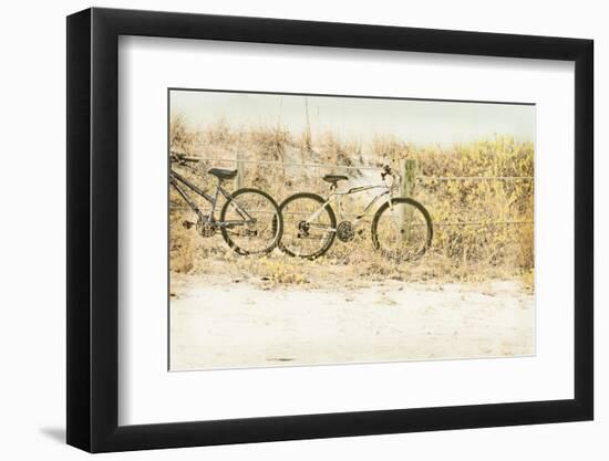 Beach Bikes-Mary Lou Johnson-Framed Photo