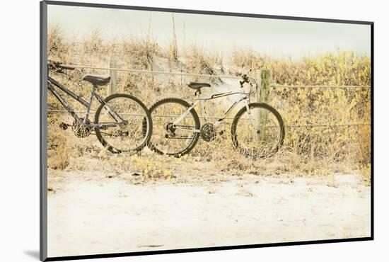 Beach Bikes-Mary Lou Johnson-Mounted Photo