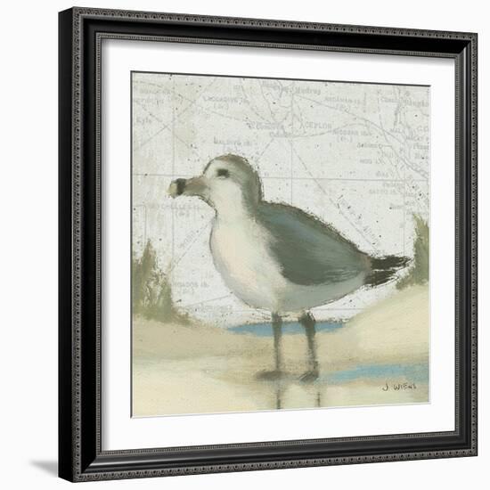 Beach Bird II-James Wiens-Framed Art Print