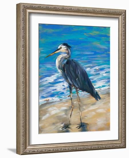 Beach Bird II-Julie DeRice-Framed Art Print