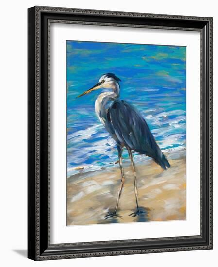 Beach Bird II-Julie DeRice-Framed Art Print