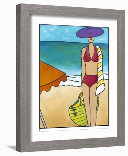 Beach Blanket Baby II-Chariklia Zarris-Framed Art Print