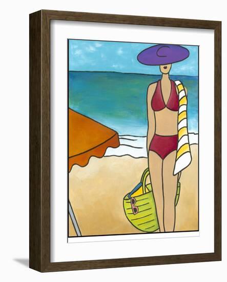 Beach Blanket Baby II-Chariklia Zarris-Framed Art Print