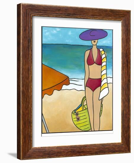 Beach Blanket Baby II-Chariklia Zarris-Framed Art Print