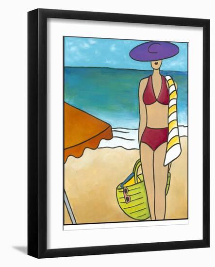 Beach Blanket Baby II-Chariklia Zarris-Framed Art Print