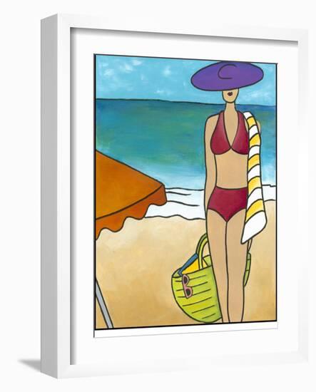 Beach Blanket Baby II-Chariklia Zarris-Framed Art Print