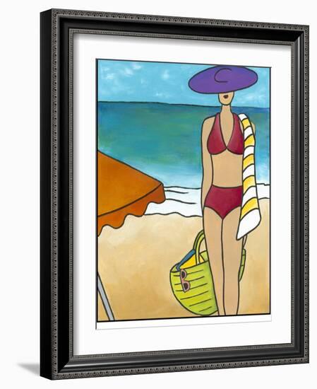 Beach Blanket Baby II-Chariklia Zarris-Framed Art Print