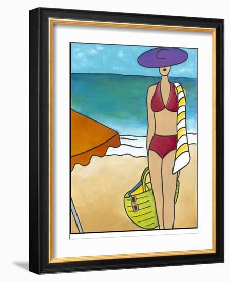 Beach Blanket Baby II-Chariklia Zarris-Framed Art Print