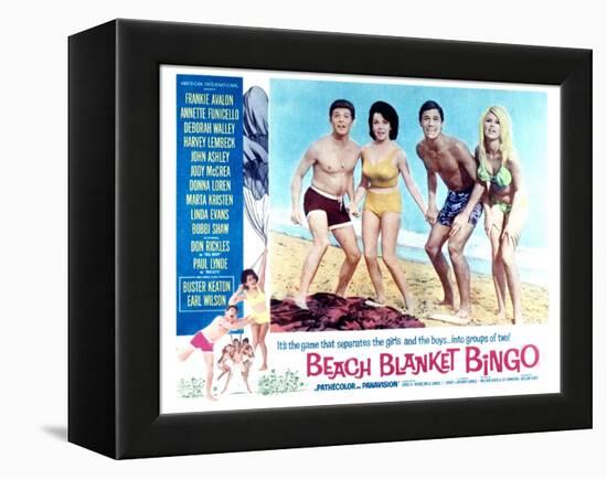 Beach Blanket Bingo, Frankie Avalon, Annette Funicello, Mike Nader, 1965-null-Framed Stretched Canvas