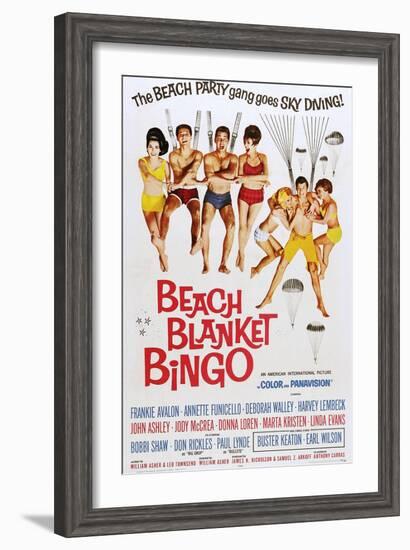 Beach Blanket Bingo-null-Framed Art Print