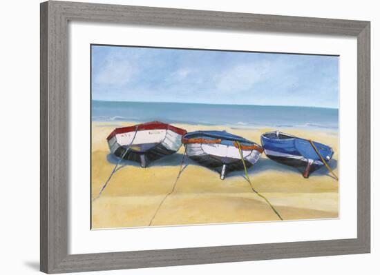 Beach Boats, St. Ives-Jane Hewlett-Framed Art Print