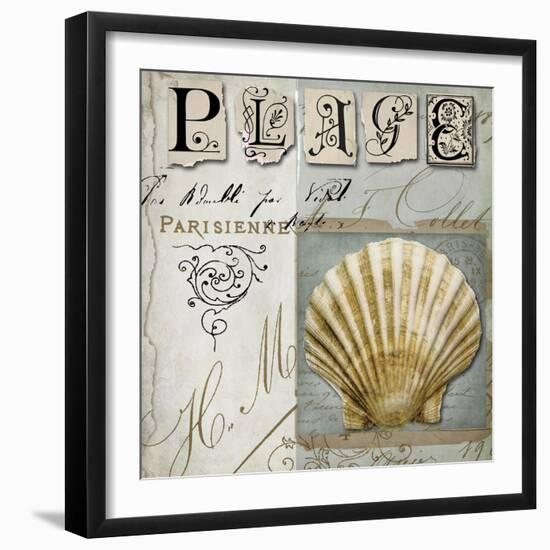 Beach Book I-Color Bakery-Framed Giclee Print