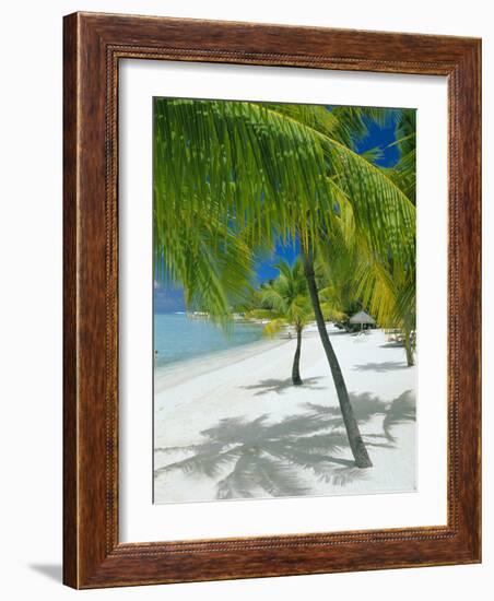 Beach, Bora Bora (Borabora), Society Islands, French Polynesia, South Pacific Islands, Pacific-Sylvain Grandadam-Framed Photographic Print