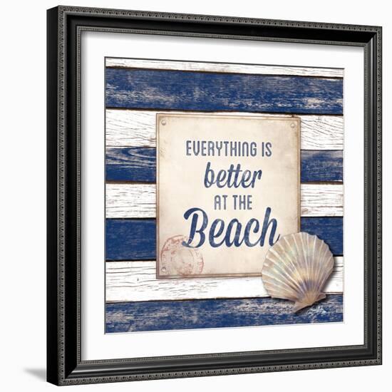 Beach Border-Elizabeth Medley-Framed Art Print