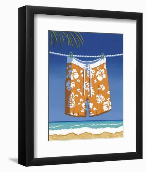 Beach Bound, Boardshorts-Michele Killman-Framed Giclee Print