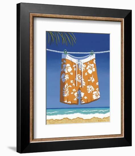 Beach Bound, Boardshorts-Michele Killman-Framed Giclee Print