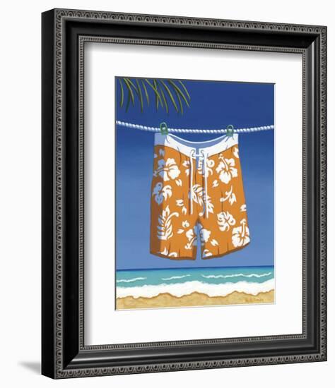 Beach Bound, Boardshorts-Michele Killman-Framed Giclee Print