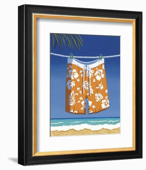 Beach Bound, Boardshorts-Michele Killman-Framed Giclee Print