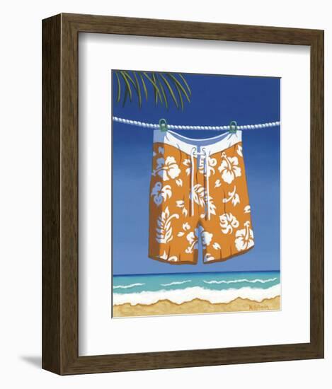 Beach Bound, Boardshorts-Michele Killman-Framed Giclee Print