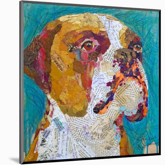 Beach Boxer-null-Mounted Art Print