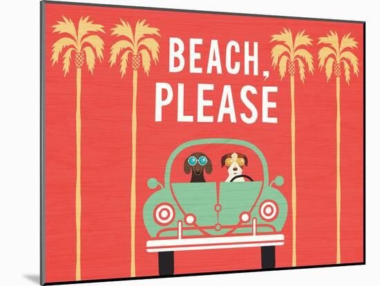 Beach Bums Beetle I-Michael Mullan-Mounted Art Print