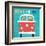 Beach Bums Bus-Michael Mullan-Framed Art Print