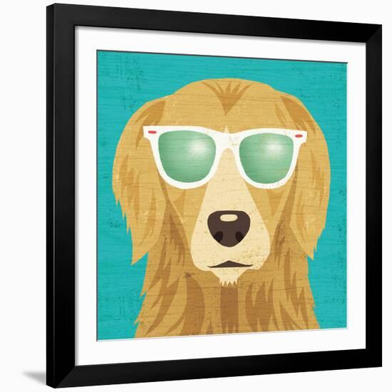 Beach Bums Golden I-Michael Mullan-Framed Art Print