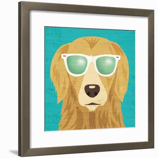 Beach Bums Golden I-Michael Mullan-Framed Art Print