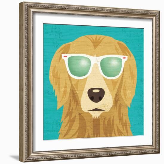 Beach Bums Golden I-Michael Mullan-Framed Art Print