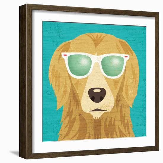 Beach Bums Golden I-Michael Mullan-Framed Art Print